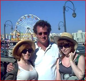 Bláith�n, Pádraig & Aisling on Santa Monica pier